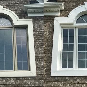 Before & After - Picture Window with flanking Casements and Round Top