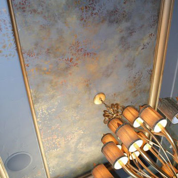 Fabric Damask Stencil Projects