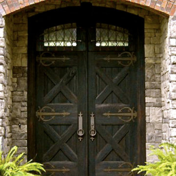 Custom Craftsman Iron Door with an Old World Twist