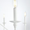 Elegant Lighting LD5056D60 Rohan 6 Light 60"W Taper Candle Style - Brass