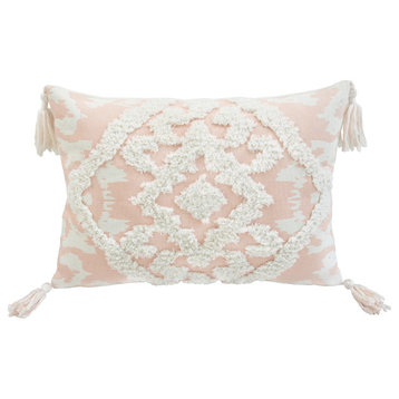 Corded Morocco Embroidered Decorative Throw Pillow