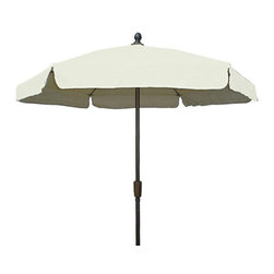 FiberBuilt Umbrellas LLC - FiberBuilt Umbrellas 7.5 Foot Hexagonal Natural Champ Bronze Finsih - Outdoor Umbrellas