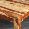 Romy Square Dining Table Made of Rosewood, Natural