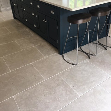 Grey stone kicthen flooring