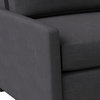 Nativa Interiors Kimpton 79" Sofa, Charcoal, Depth: Classic