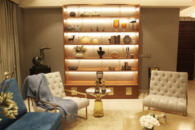 Example of an eclectic home design design in Delhi