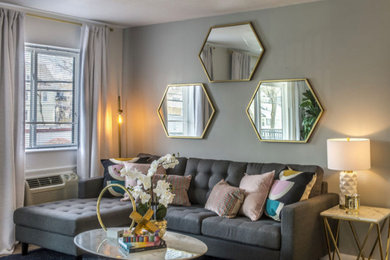 Inspiration for a modern living room remodel in Birmingham
