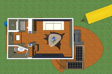 A small modern off grid house