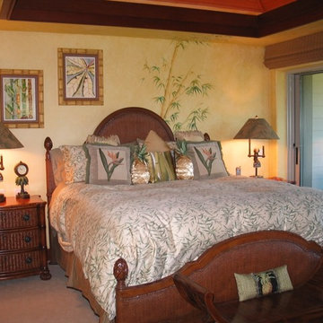 Transitional Hawaiian Master Bedroom