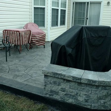 Scott stamped concrete patio