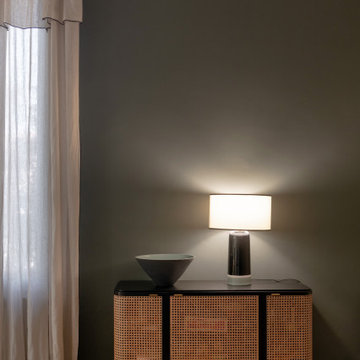 Buffet en cannage & carreaux de ciment