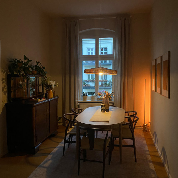 Inspiration for a contemporary dining room remodel in Munich