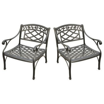 Sedona 2-Piece Outdoor Chair Set Black, 2 Club Chairs