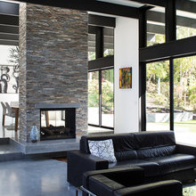 Interior Black Painted Windows