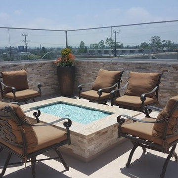 Rooftop Remodeling | Custom Made Fire Pit