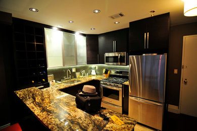 Kitchen - contemporary kitchen idea in New York