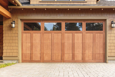 Example of a transitional garage design in Phoenix