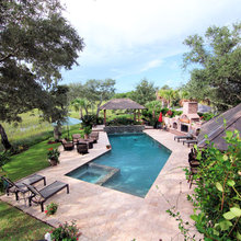 outdoor pool and garden