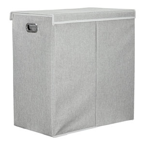 sectioned laundry hamper