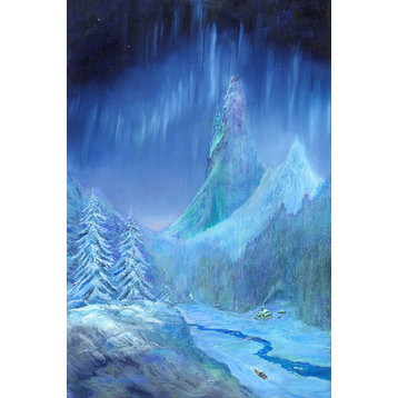 Disney Fine Art Giclee Frozen Sky Hand Signed by Harrison Ellenshaw
