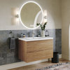 Beacon Bath Vanity, Natural Oak, 36", Single Sink, Wall Mount