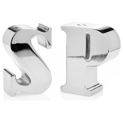 Contemporary Salt And Pepper Shakers And Mills by TABLE & HOME