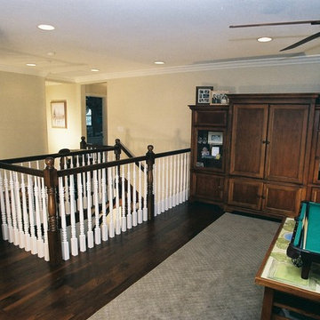 Bonus Room Loft Addition - Wood Railing