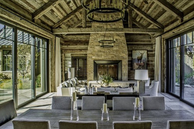 Transitional dining room photo in Other