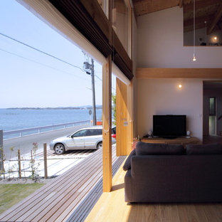 名古屋のサンタフェスタイルのおしゃれなデッキの写真