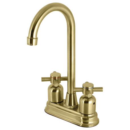 Kingston Brass KB8497DX Concord Bar Faucet, Brushed Brass