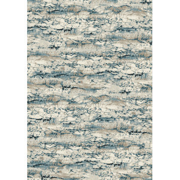 Regal 89584-6949 Area Rug, Silver And Blue, 2'2"x7'7" Runner