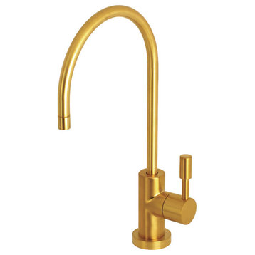 Kingston Brass 1/4 Turn Water Filtration Faucet, Brushed Brass