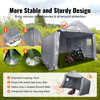 VEVOR Portable Storage Shelter Garage Storage Shed 10x15x8' & Zipper Door
