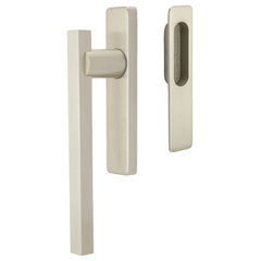 Schlage Fa51-chp Champagne Single Cylinder Keyed Entry Door Lever Set with Decor Satin Nickel