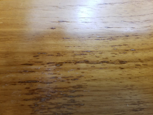 Refinish Veneer Table With Water Damage - How To Get Water Damage Out Of Wood Table