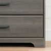 South Shore Versa 2 Drawer Armoire in Gray Maple