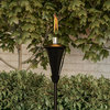 Outdoor Torch Lamp- 45" Metal Fuel Canister for Citronella by Pure Garden