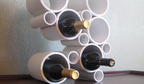 DIY: PVC Pipe Wine Holder