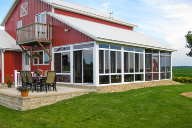 After Double Porch Enclosure (Left: Three Season Room Right: Screen Room)
