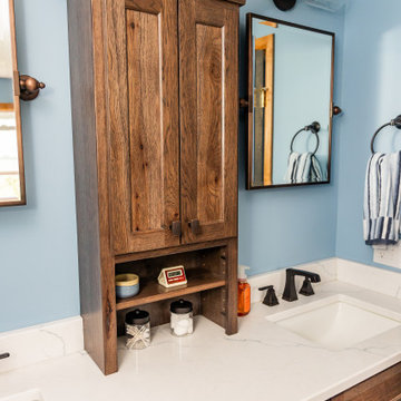 "Crash Blue" marble look bathroom