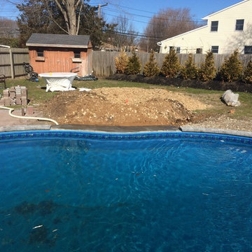 Waterfall cascading into Pool
