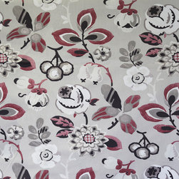 Bohemia Berry fabric - available as both a Roman blind and curtains. - Products