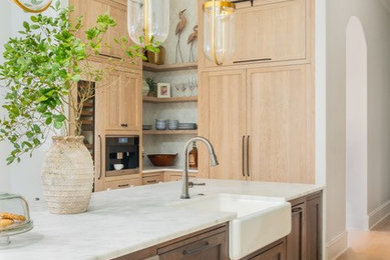Beach style kitchen photo in Other