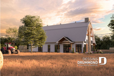 Custom barn home design by Drummond House Plans