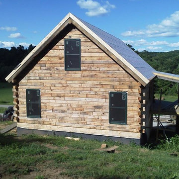 Chalet 1280sf - Oak Log Cabin Build- Schutt Log Homes and Mill Works