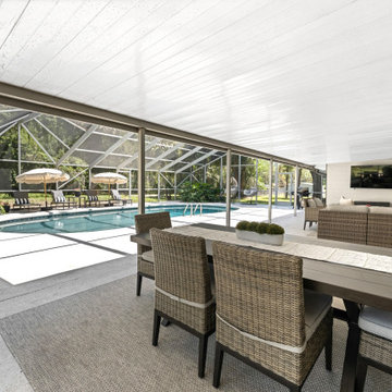 Outdoor Dining Retreat with Moclips Patio Set