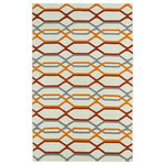 Kaleen - Kaleen Glam Gla01 Rug, Ivory, 2'6"x8' - Glam Gla01 Rug In Ivory by Kaleen The Glam collection puts the fab in fabulous! No matter if your decorating style is simplistic casual living or Hollywood chic, this collection has something for everyone! New and innovative techniques for a flatweave rug, this collection features beautiful ombre colorations and trendy geometric prints. Each rug is handmade in India of 100% wool and is 100% reversible for years of enjoyment and durability.