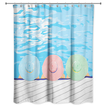 Sun Bathing Beauties 71x74 Shower Curtain