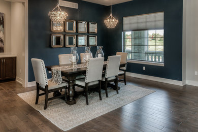 Inspiration for a transitional dining room remodel in Omaha