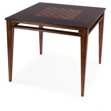 Daltrey 36" Square Wood Game Table, Antique Cherry